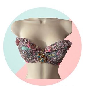 Victoria secret swimsuit Top with Rhinestones 34D